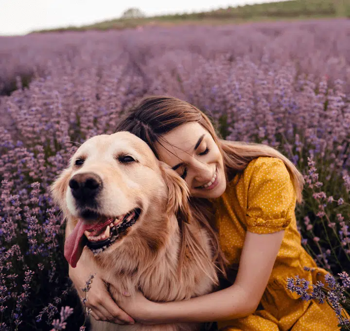 Girl with Dog